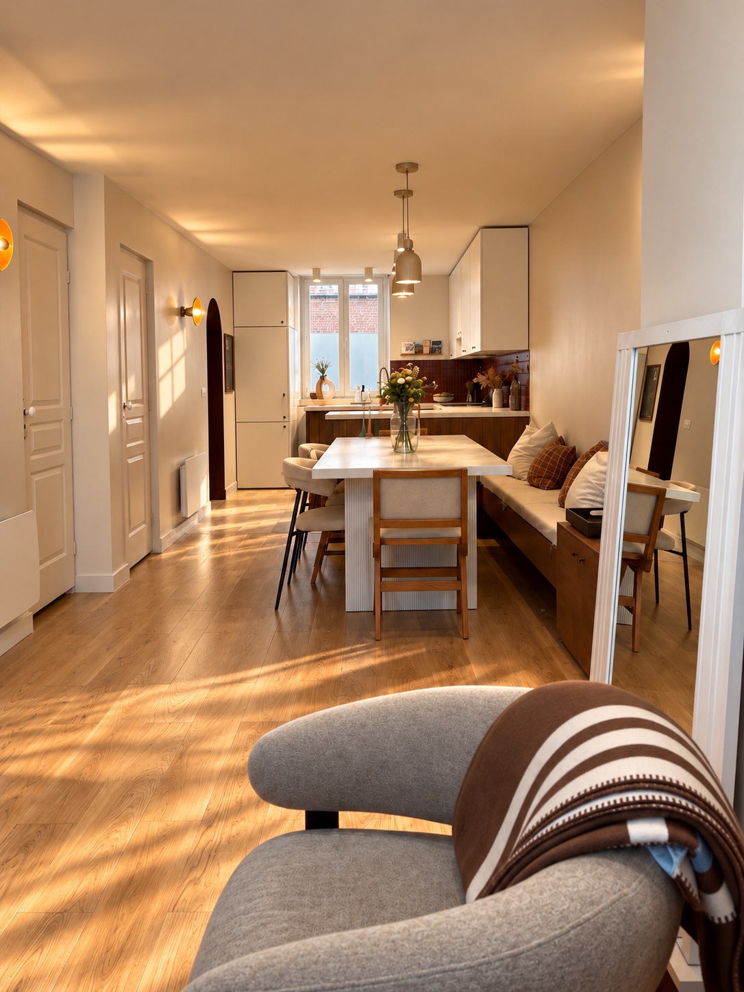 Mouvaux salon rénovation intérieur