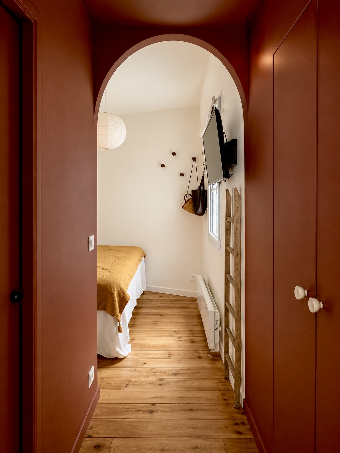 Couloir rénovation Myrha Paris 18